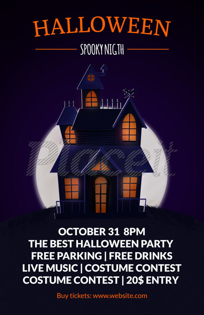 flyer template to design halloween party flyers