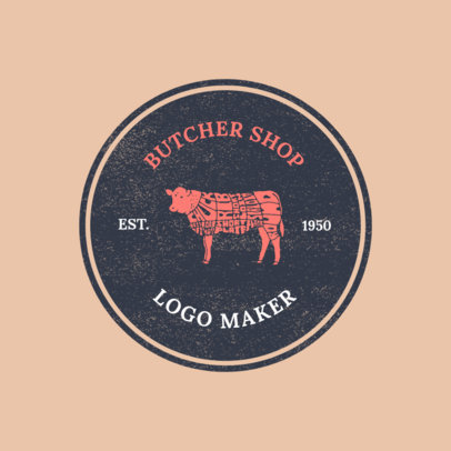 Logo Template to Design a Butcher Logo