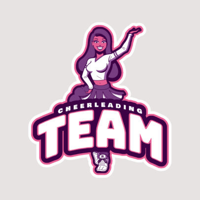 placeit sports logo maker for cheerleaders