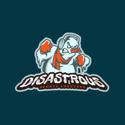 placeit sports logo template with fireball icon
