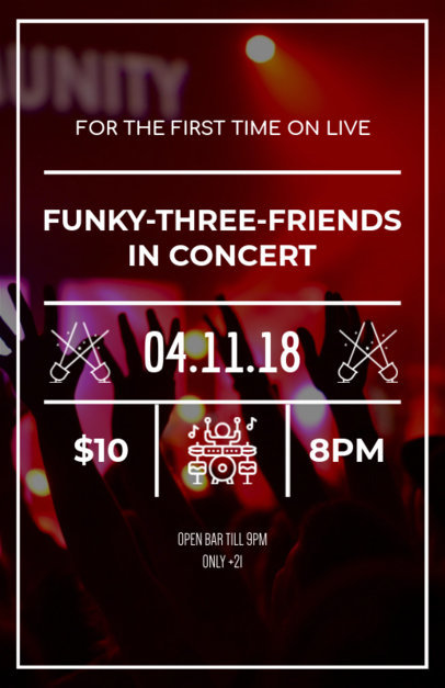 placeit online flyer maker for concert flyers