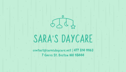 placeit babysitting business card template