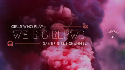 YouTube Banner Maker for Gamer Girls
