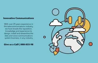 Tech Communications Company Flyer Design Maker