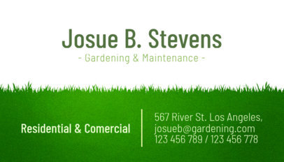 Placeit Landscaping And Irrigation Business Card Maker