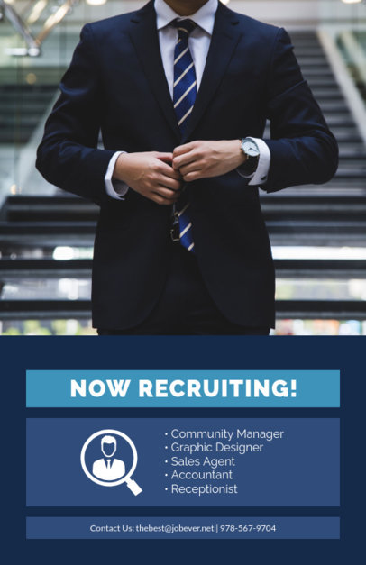 Online Flyer Maker for a Recruitment Flyer