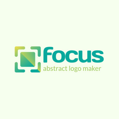 Abstract Logo Template with Square Shapes