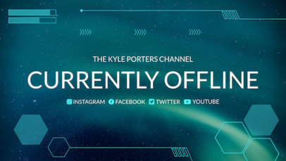 Twitch Offline Banner Maker with Modern Graphics