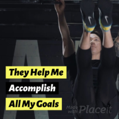 Instagram Slideshow Maker for a Customer Testimonial  Video for a Gym 970a 994