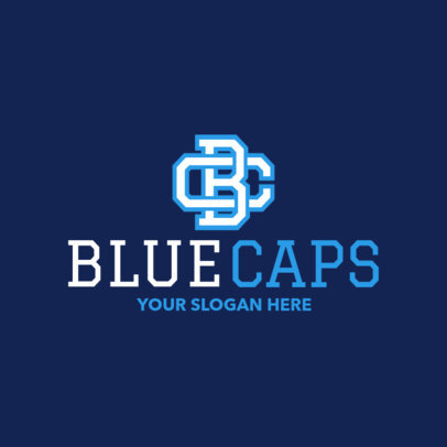Placeit Sports Logo Maker With Capital Varsity Letters