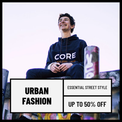 Instagram Post Maker for Urban Fashion Accounts