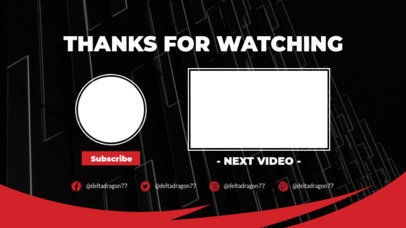 Youtube End Card Design Templates T Shirts Insta Stories