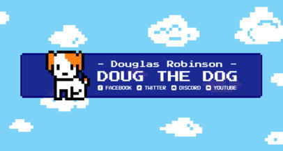 Placeit Twitch Banner Generator With An 8 Bit Gradient Surface