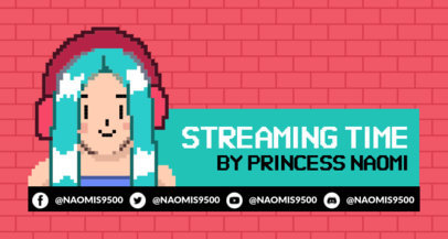 Placeit Retro Twitch Banner Maker Featuring 8 Bit Characters