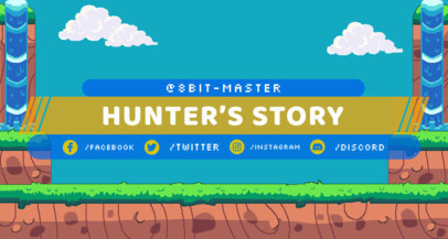 Placeit Twitch Banner Generator Featuring A Retro Wild West