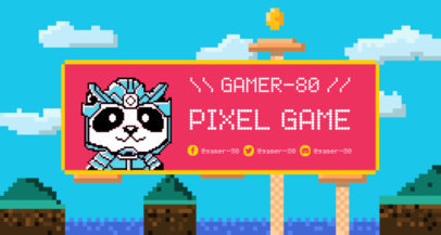 Placeit Twitch Banner Maker With Kawaii 8 Bit Characters