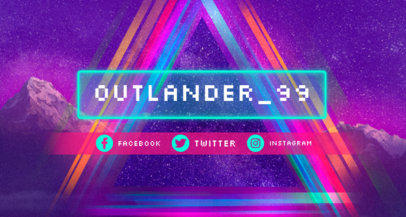 Placeit Twitch Banner Maker With Vaporwave Aesthetics