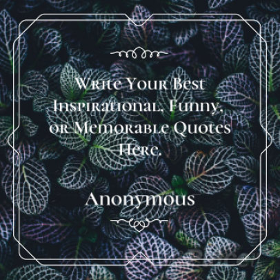 Instagram Video Maker for an Inspirational Quote Post with an Animated Frame 408