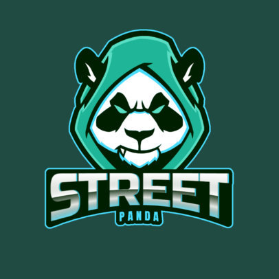 Placeit Gaming Logo Maker Featuring A Panda Warrior
