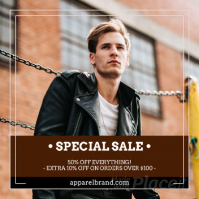 Instagram Video Maker for a Clothing Brand Sale Announcement 885