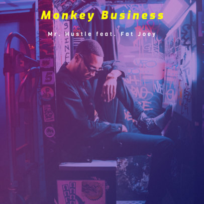 Hip-Hop Hustle Album Cover Design Maker 465e