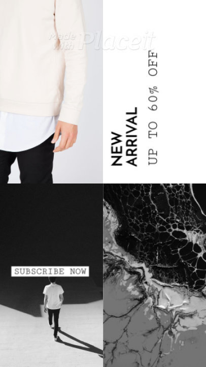 Monochromatic Instagram Story Video Creator Featuring Animated Photographs 1565b 152