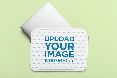 Download Free Laptop Sleeve Mockup Generator Try 15k Mockups For Free Placeit PSD Mockup Template