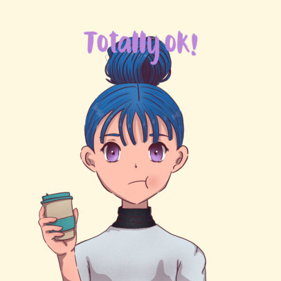 Placeit Online Logo Creator With An Avatar Wearing A Face Mask