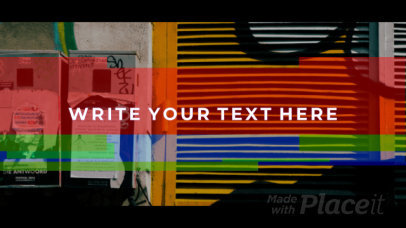 Intro Maker for a Logo Reveal Featuring Retro Color Bars 