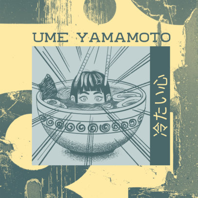 Placeit Rap Album Cover Maker Featuring Horror Anime Graphics